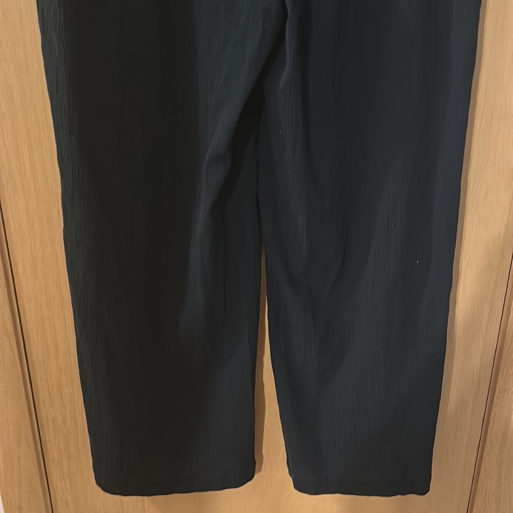 NYDJ Women’s Gauze Wide Leg Pull On Ankle Pants New Black Size 10 - Picture 7 of 12